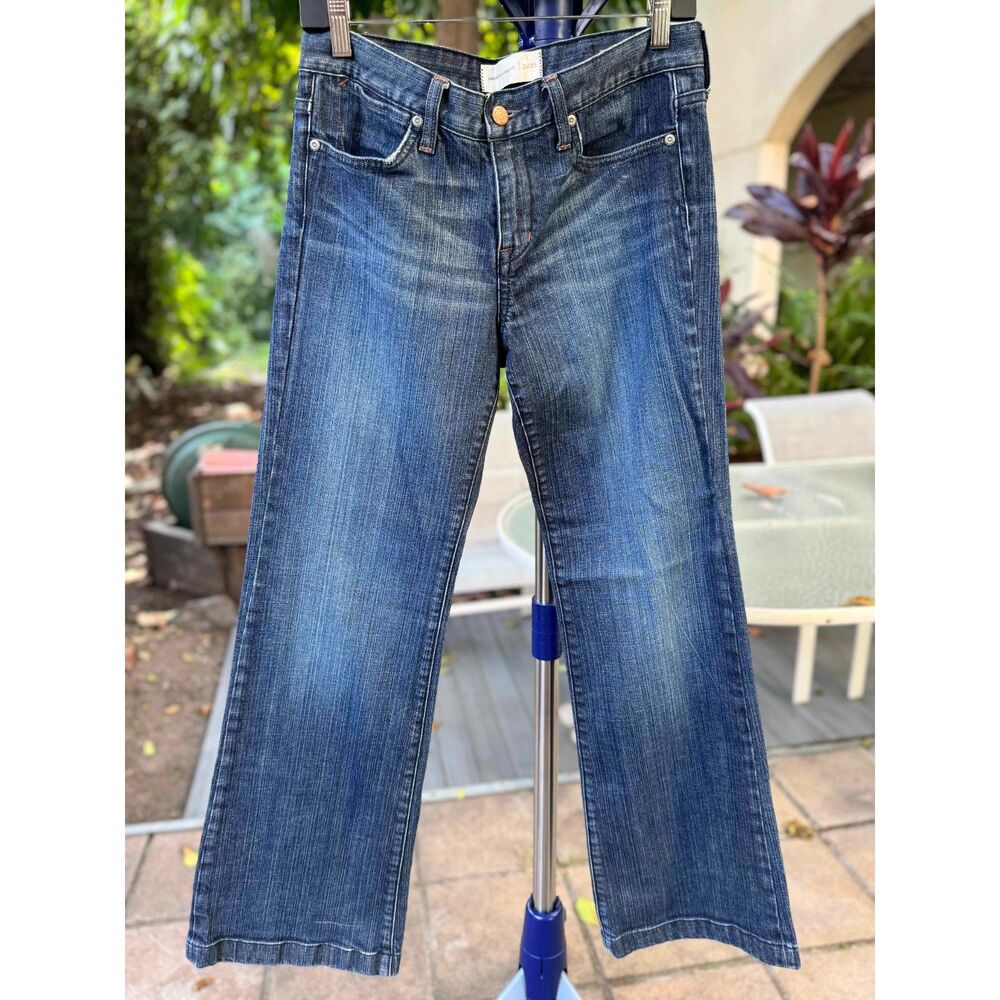 Paper Denim & Cloth Jayne Medium Rise Wide Leg Med Blue Jeans SZ 30 = 10 Anthro